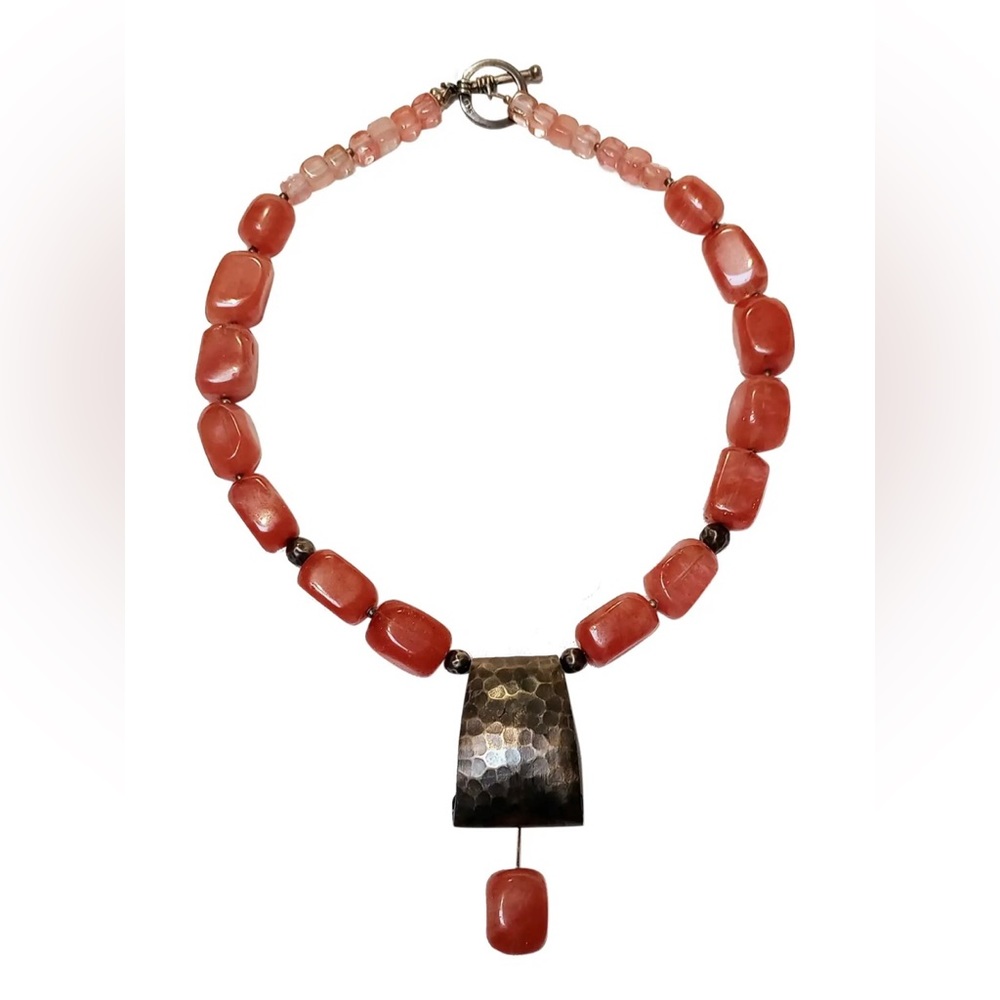 NIB *SILPADA DESIGNS* Oxidized STERLING SILVER Pendant Necklace•CHERRY CRYSTALS